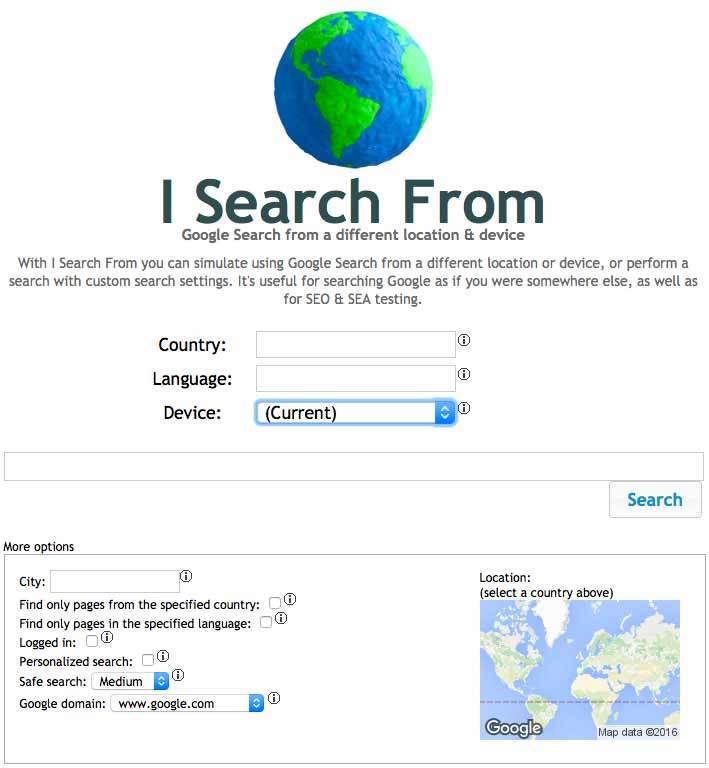 Géolocaliser recherches avec searchform