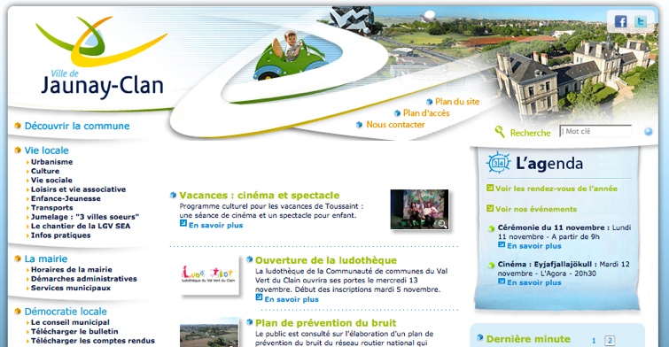 homepage du site de jaunay-clan