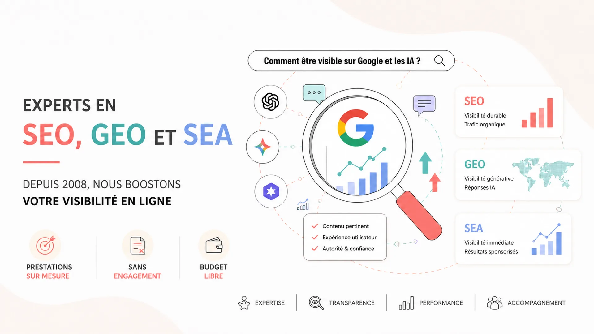 Agence de référencement Google agence seo sans engagement