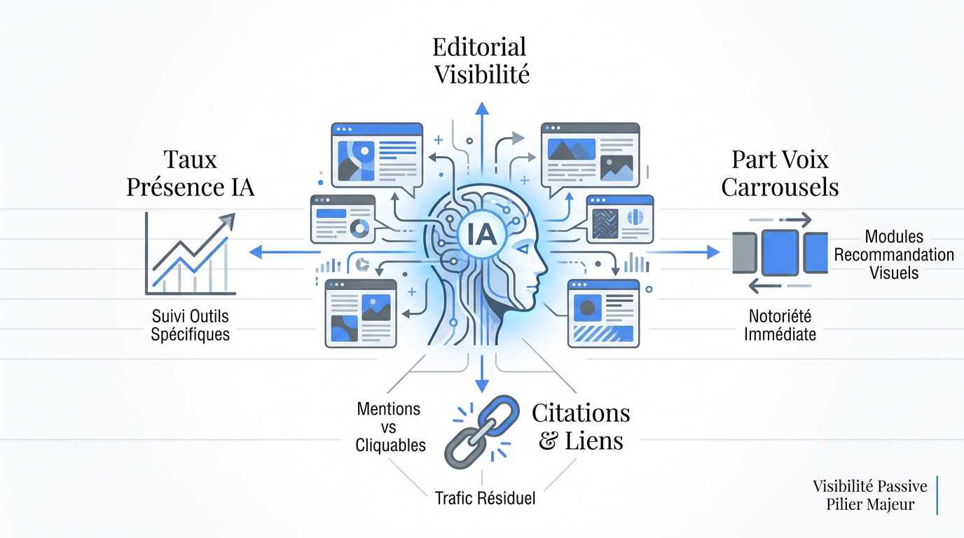 Graphique des indicateurs de performance SEO pour la Search Generative Experience